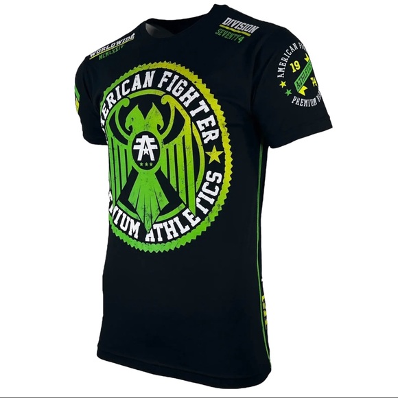 American Fighter Men's T-shirt Anderson Black Athletic XS-5XL - Picture 2 of 12